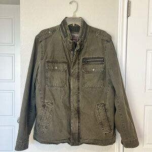 Levi’s Men’s Olive Green Military Utility Jacket Size Large